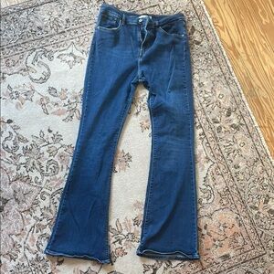 Levi's Blue Flare Wide Leg Jeans Classic Style